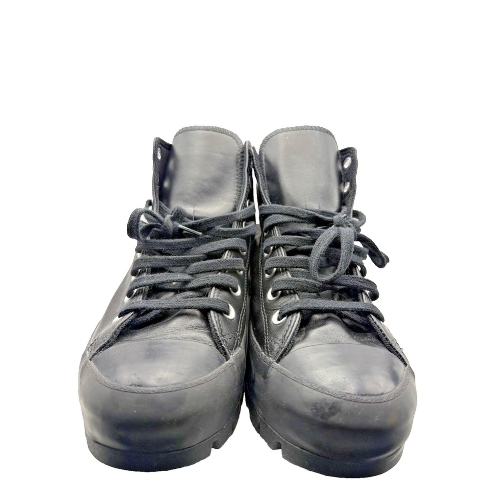 Converse Men's Sz 11 Chuck Taylor All Star Lugged High Triple Black Monochrome